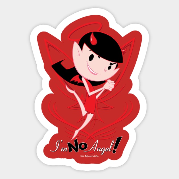 Lil Monstrrrs: I'm No Angel! Sticker by scout1138